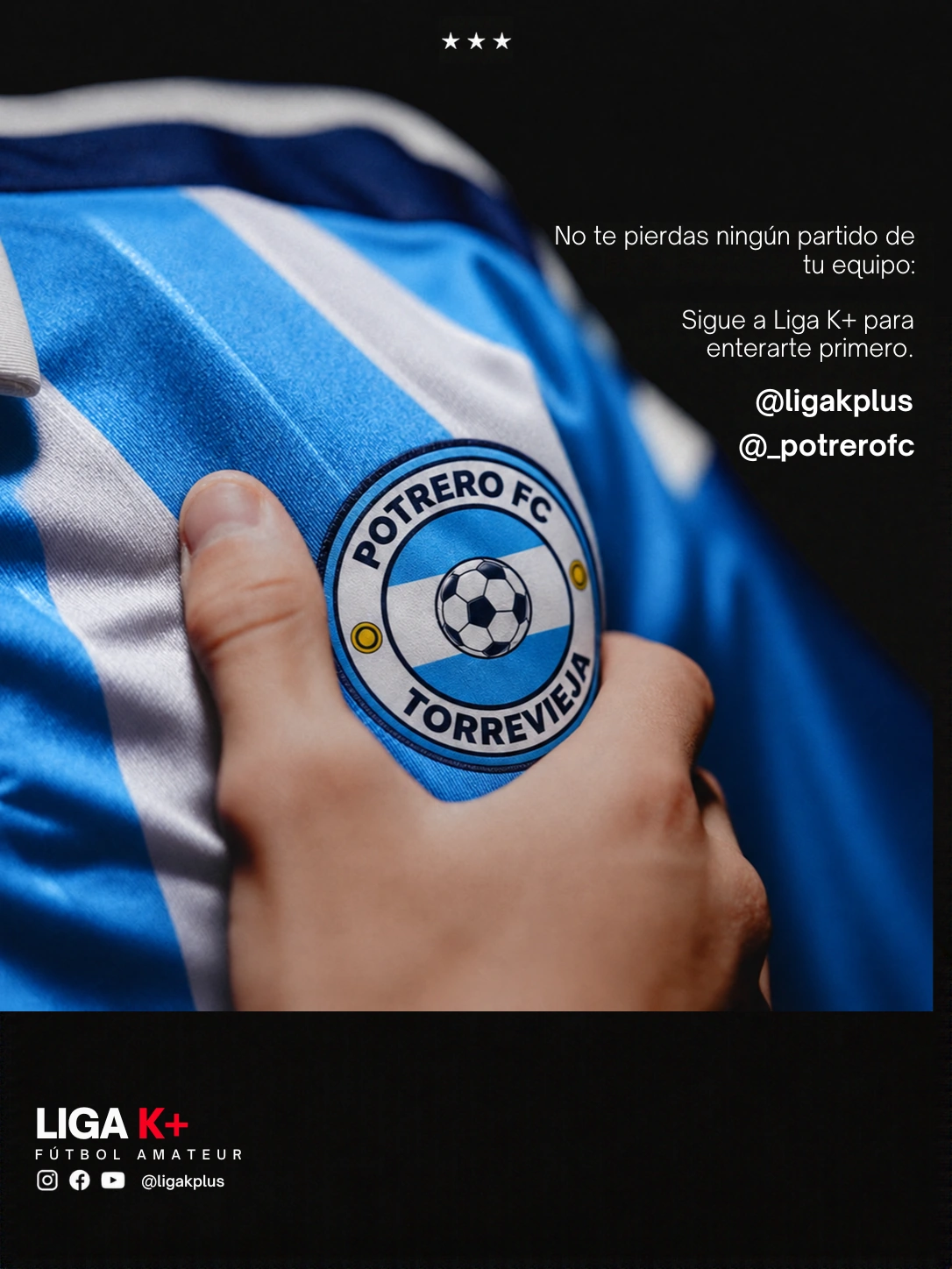 Pieza editorial original 1 de la campaña Sigue a Liga K+ para enterarte primero de Liga K+