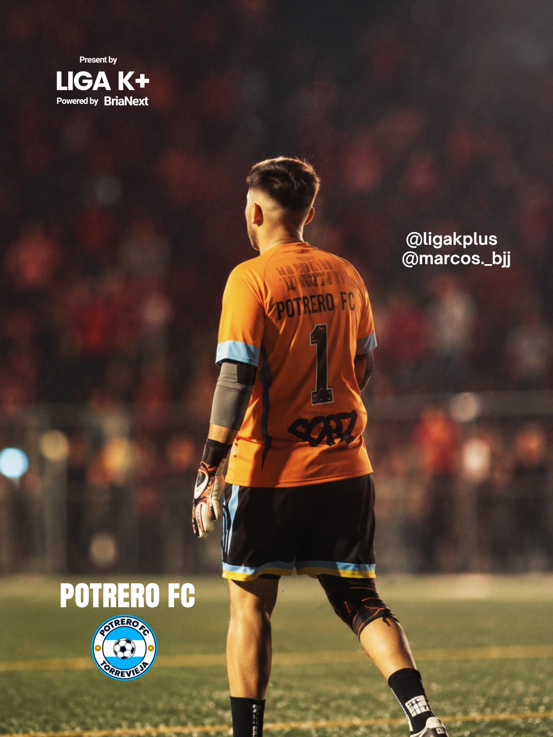 Pieza editorial original 3 de la campaña Sigue a Liga K+ para enterarte primero de Liga K+